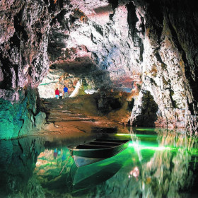 Pampering, fishing and caving