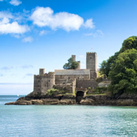 Dartmouth Castle in Devon on a summer's day.